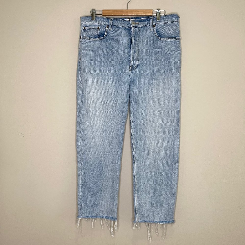 Re/Done 70s Stove Pipe Crop Jeans *Light 14* - Picture 2 of 14